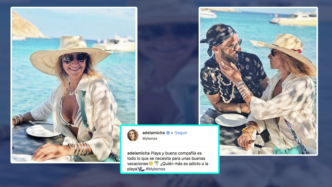 En bikini, Adela Micha presume nuevo galán