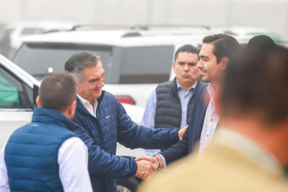 Américo Villarreal y Carlos Peña Ortiz reafirman compromiso por la paz en Reynosa 