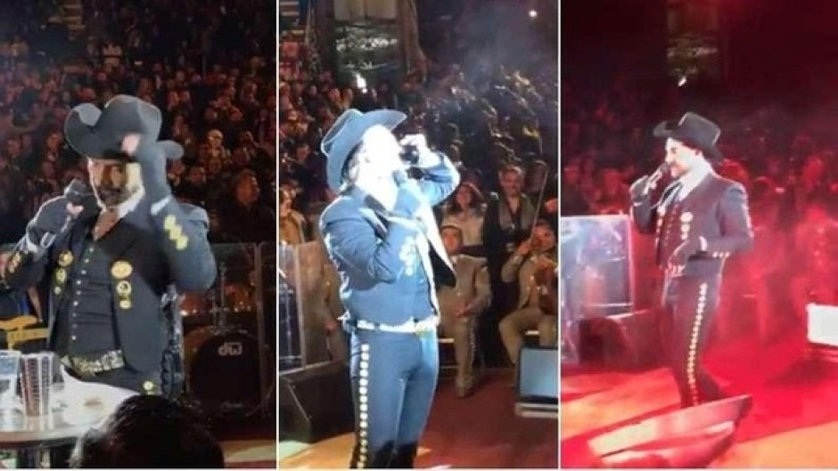 Captan a Alejandro Fernández ebrio durante concierto 