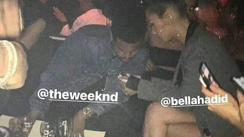 The Weeknd y Bella Hadid captados en pleno beso