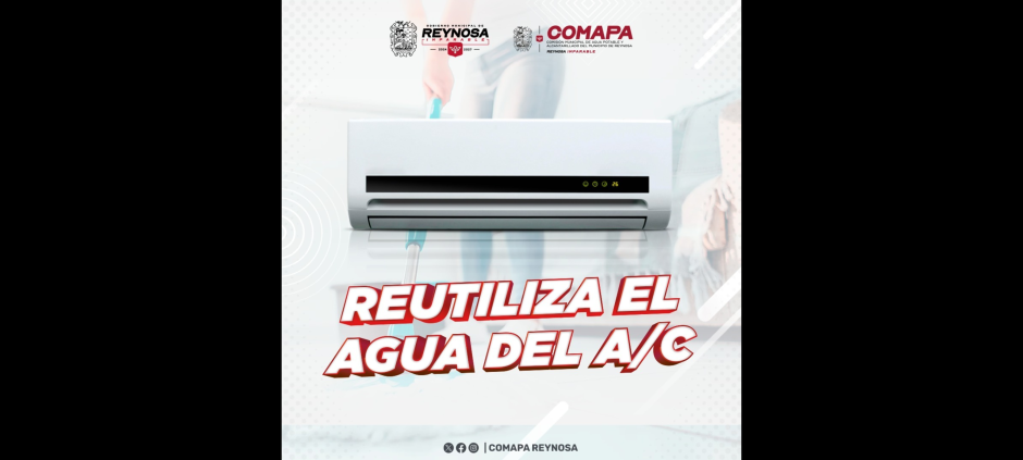 Recomienda COMAPA reutilizar agua de aire acondicionado