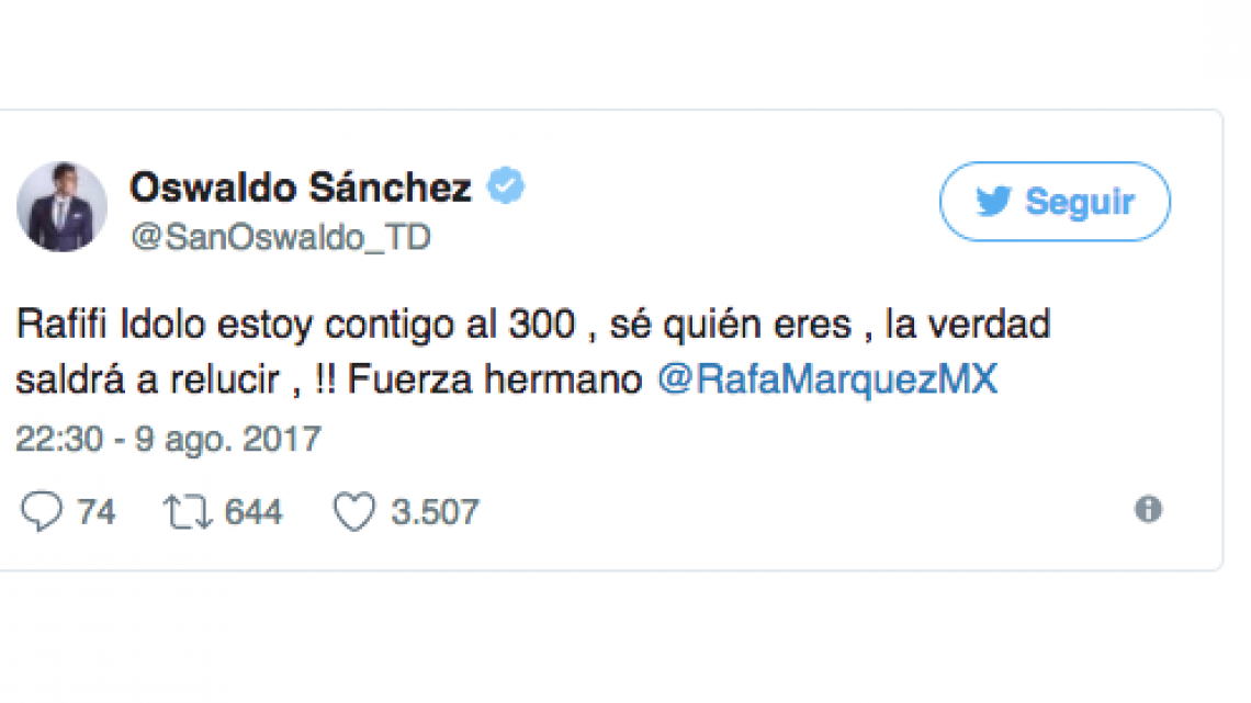 Liga mexicana se solidariza con Márquez