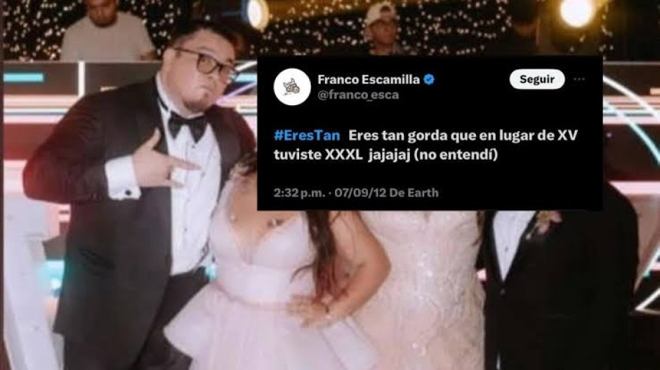 Franco Escamilla se vuelve viral luego de XV años de su hija, reviven chistes gordofobicos