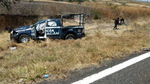 Accidente de patrulla deja un muerto y 11 heridos