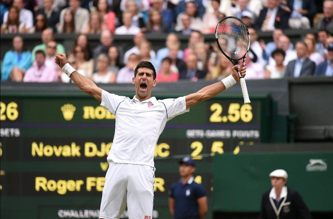 4 hrs, 57 min después, Djokovic hace historia en Wimbledon