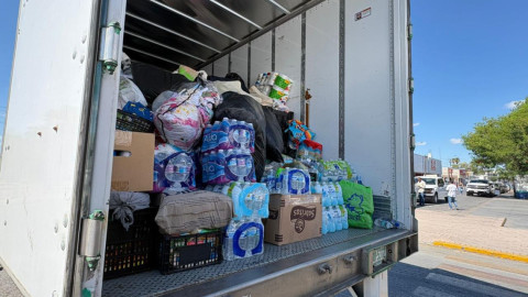 Envía NLD primer camión de ayuda humanitaria a Poza Rica