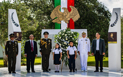 Conmemoran autoridades el CLXXVII Aniversario de la Gesta Heroica de los Niños Héroes de Chapultepec