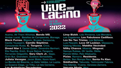 Revelan cartelera completa del Vive Latino 2022 