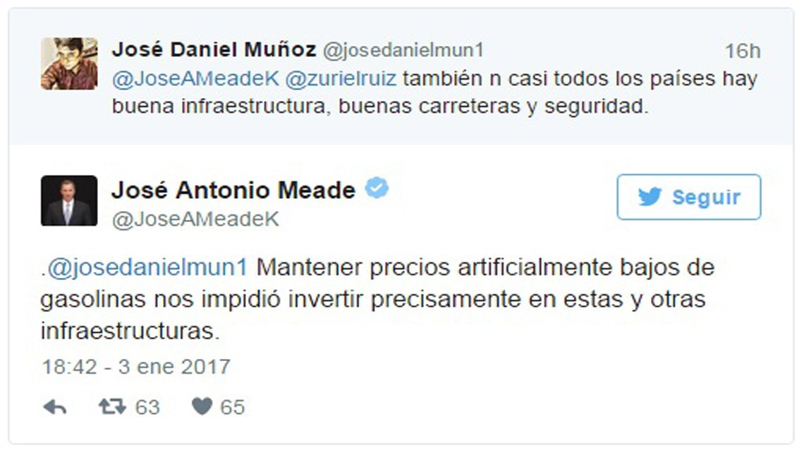Usa Twitter Meade para explicar el "gasolinazo"