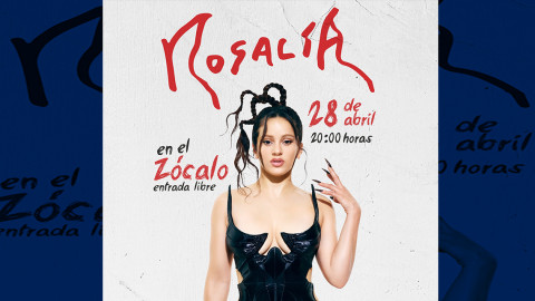 Rosalía ofrecerá un concierto gratuito en el Zócalo de la CDMX
