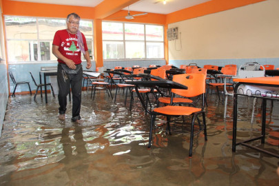Repararán escuelas dañadas por lluvias en el sur de Tamaulipas