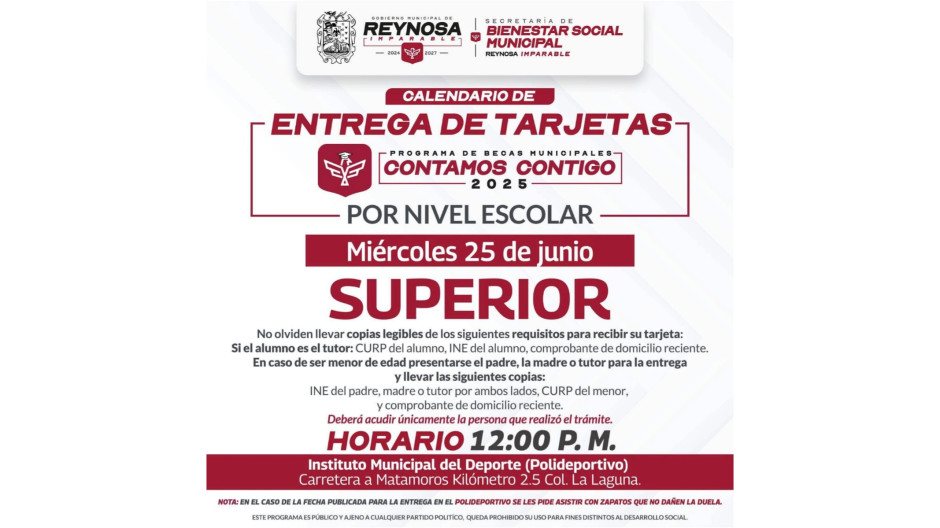 Entregará Carlos Peña Ortiz Tarjetas de Becas Municipales a universitarios 