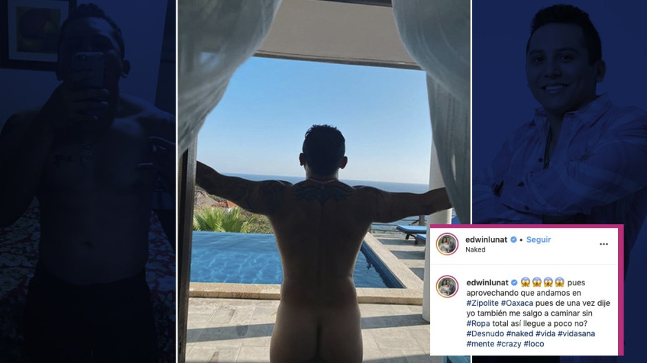 Desnudo de Edwin Luna ¡causa furor en las redes!