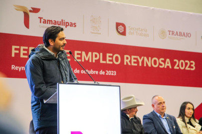 Inauguró Alcalde Feria Nacional de Empleo en Reynosa 