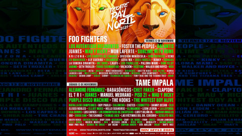 ¡La espera terminó! Este es el Line Up por día del Tecate Pa'l Norte 2021