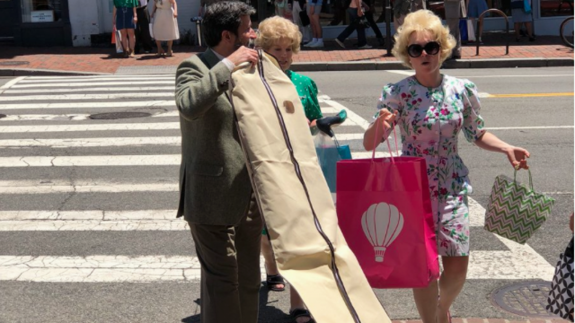 Captan imágenes de filmación de Wonder Woman en Washington D.C.