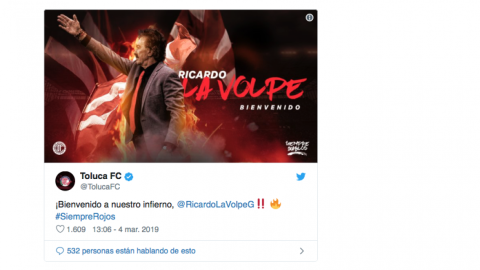 Ricardo La Volpe es presentado como nuevo técnico de Toluca