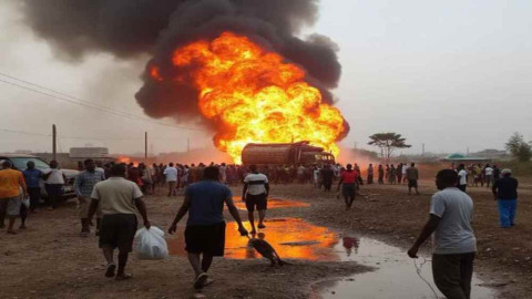 Fallecen más de 50 muertos en Nigeria tras explosión de camión con gasolina