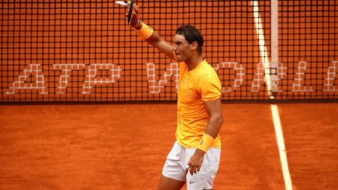 Rafael Nadal avanza en su debut en el Mutua Open de Madrid 