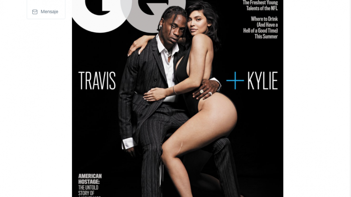 Kylie y Travis en la portada de GQ
