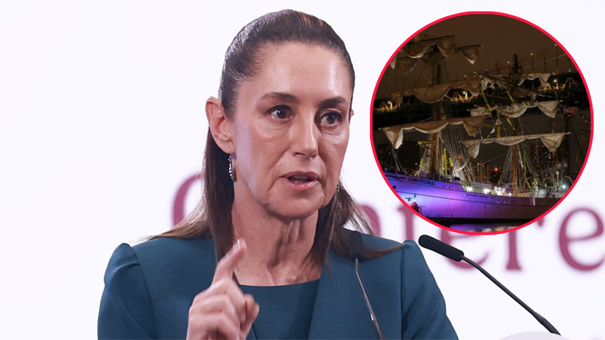 Destaca Sheinbaum avances en la investigación del choque del buque Cuauhtémoc; califica señalamientos a la Marina como “mezquinos”