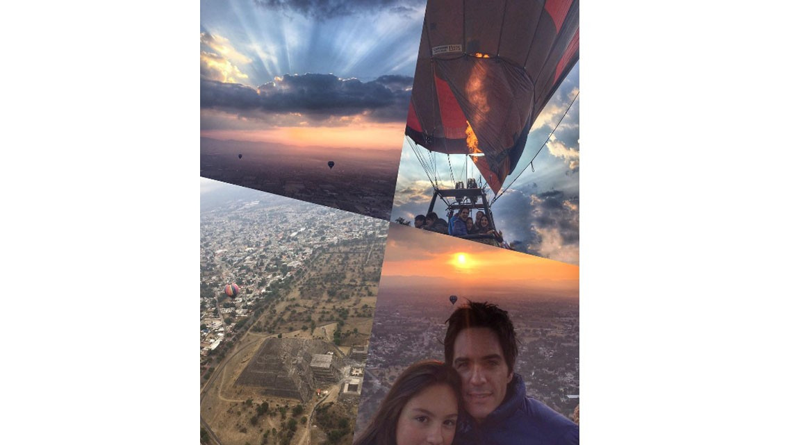 Aislinn y Mauricio inician el 2017 con un viaje en las alturas