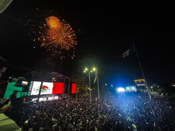 Más de 30 Mil personas celebraron el Grito de Independencia con el Alcalde de Reynosa
