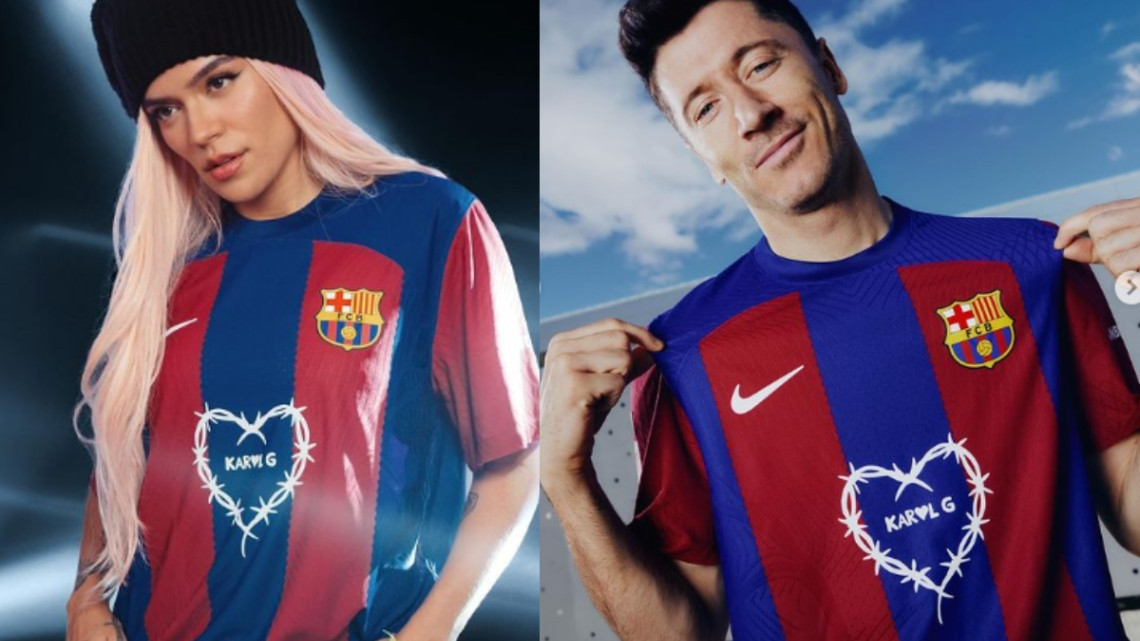 Así luce la nueva camiseta del Barça en colaboración con Karol G