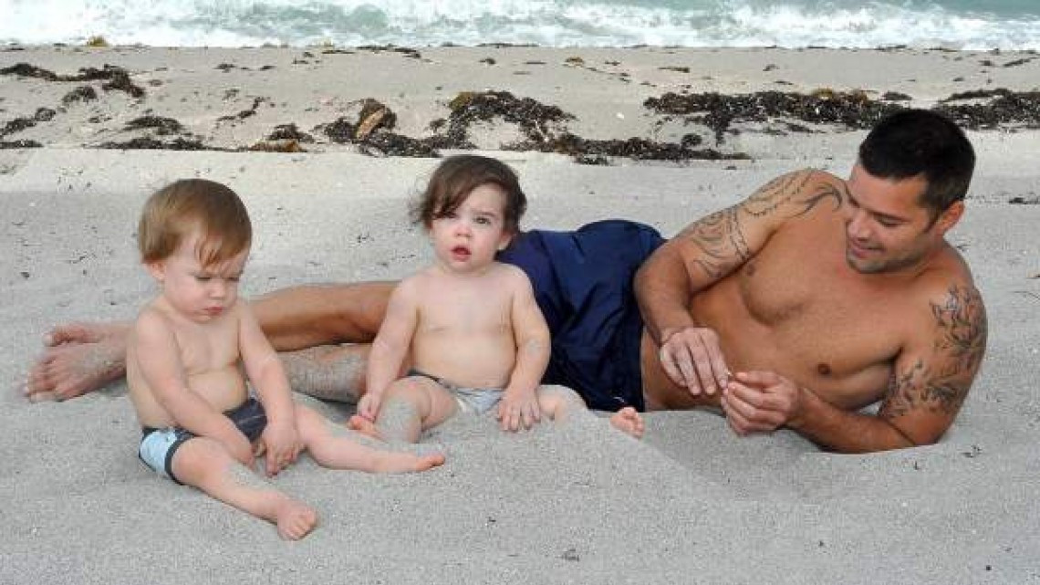 Ricky Martin muestra por primera vez la cara de su hija Lucía