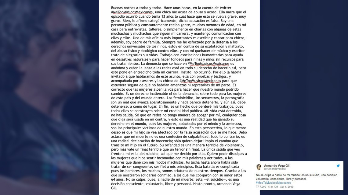 Confirman muerte de Armando Vega Gil de Botellita de Jerez