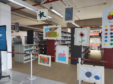 Exponen obras de arte de personas ciegas y débiles visuales