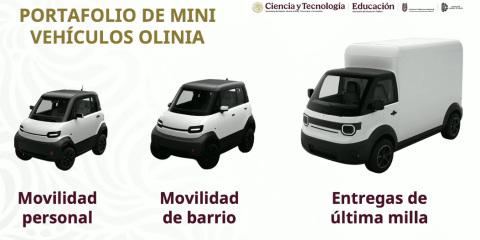 Gobierno presenta Olinia, primera armadora mexicana de mini vehículos eléctricos