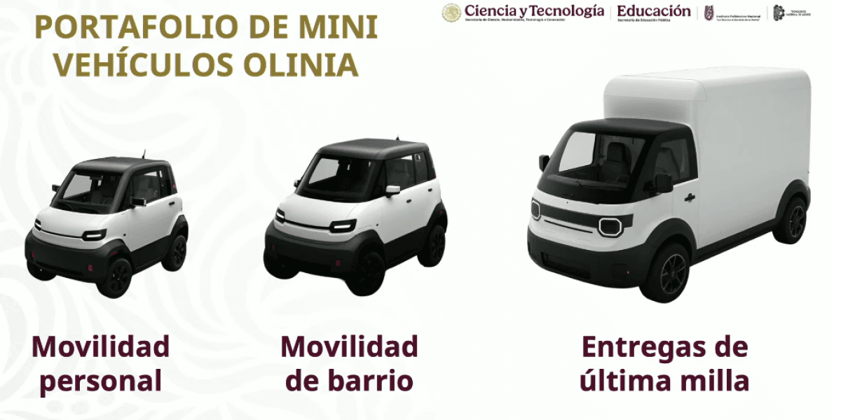 Gobierno presenta Olinia, primera armadora mexicana de mini vehículos eléctricos