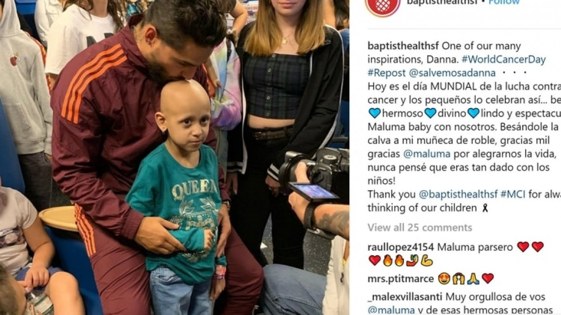Maluma dona su cabello para los niños con cáncer