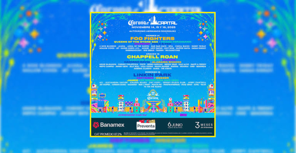 Corona Capital 2025: Cartel oficial y detalles del festival