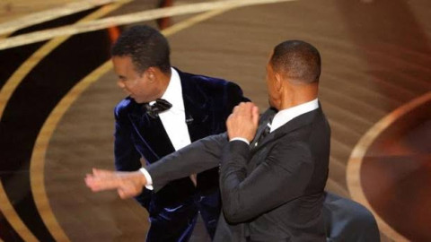 Will Smith cachetea a Cris Rock en el escenario de los Premios Oscar