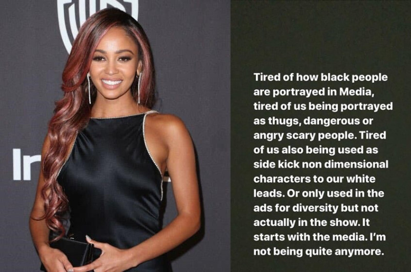 Vanessa Morgan levanta su voz ante el trato dado a personajes negros en televisión 