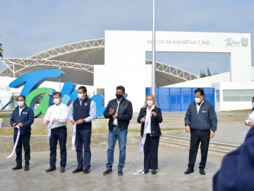 Inauguran alcaldesa y gobernador “Centro de Bienestar y Paz” de Altamira