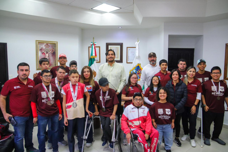 Reafirma Carlos Peña Ortiz compromiso con deporte adaptado en Reynosa 