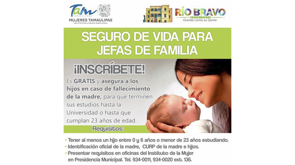Llaman a mujeres a inscribirse a seguro de vida