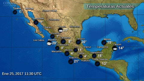 Ambiente frío prevalece en gran parte del país