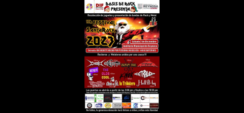 Se realizará en Reynosa el Primer Festival Santa Rock 2023
