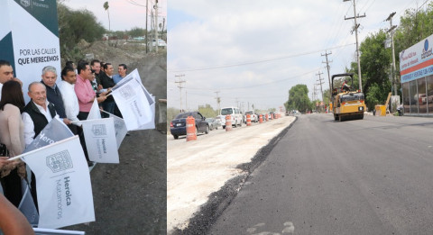 Nueva pavimentación, Alumbrado, camellón central y señalización darán nuevo rostro al Sendero Nacional