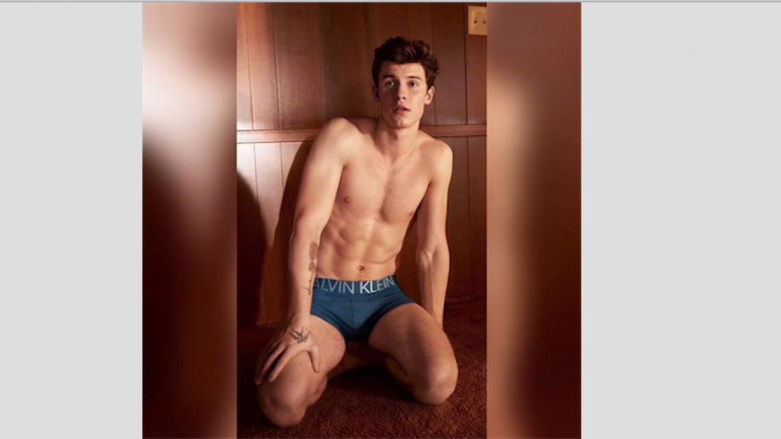 Shawn Mendes posa para Calvin Klein