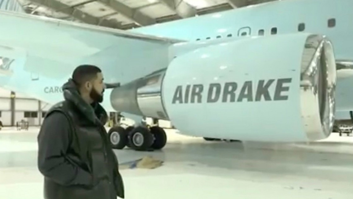 Drake presume su nuevo avión privado de 75 mdd
