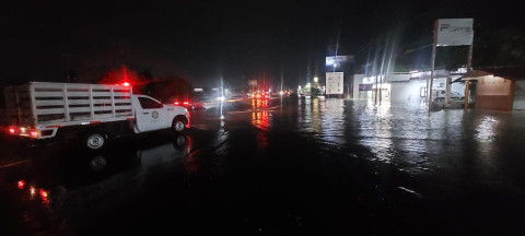 Protección Civil se mantuvo alerta durante las lluvias