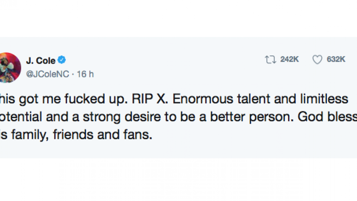 Celebridades publican tributo a XXXtentacion