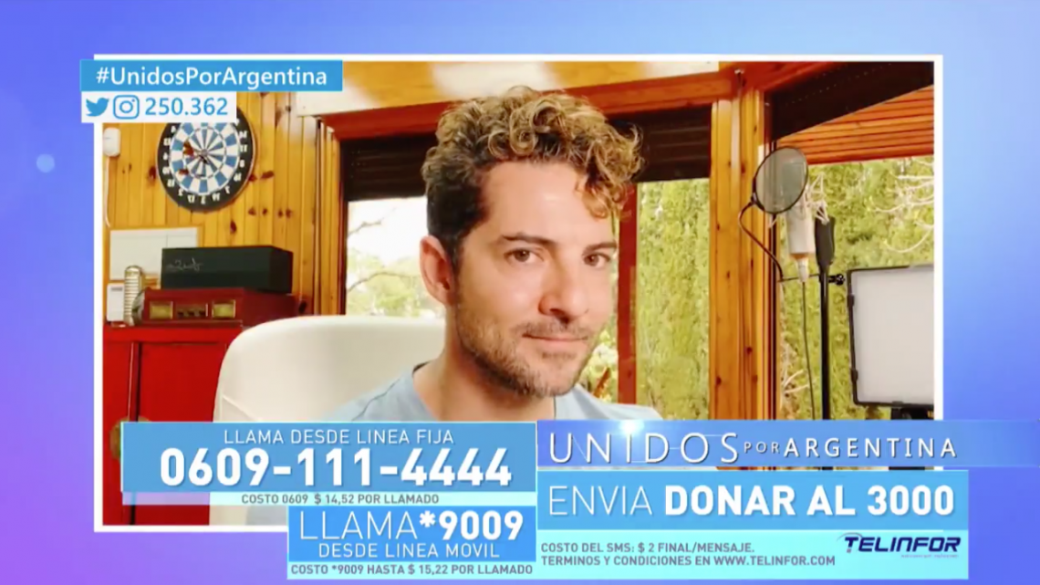 Distintas personalidades se unieron en el evento solidario 'Unidos por Argentina'