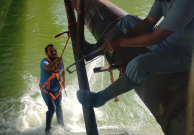 Reparó COMAPA fuga de agua en colonia Loma Linda