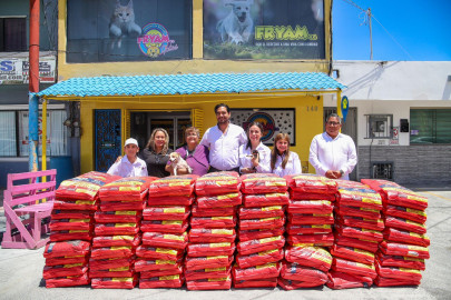 Donó Gobierno de Reynosa 2.7 toneladas de alimento a FRYAM